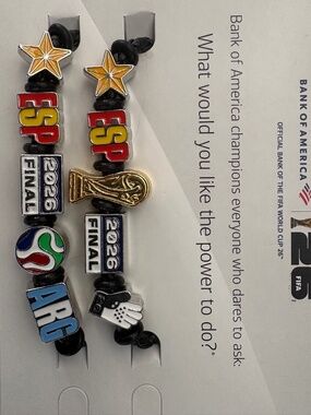 RARE FIFA World Cup Bracelet Combo with Winner Spain & Spain vs Argentina Final!